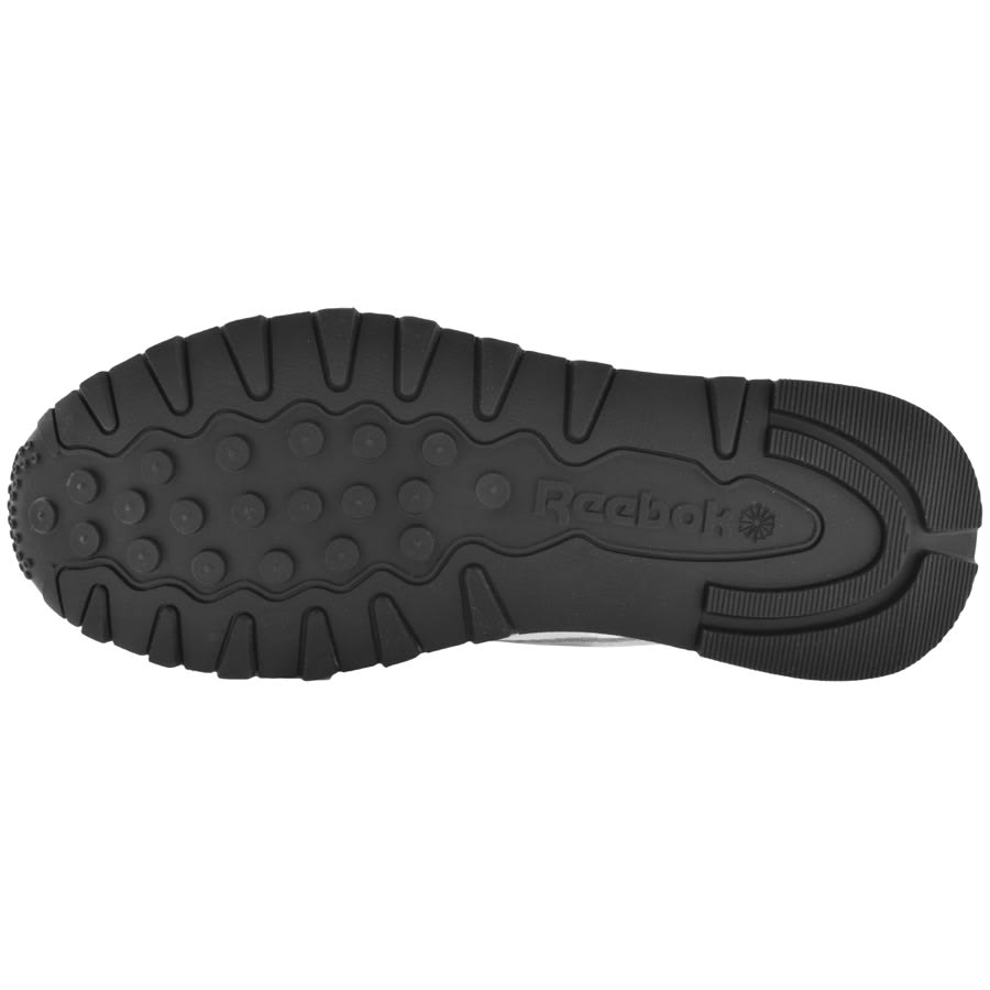 Reebok classic black leather mens trainers best sale